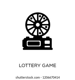 Lottery game icon. Lottery game symbol design from Arcade collection.