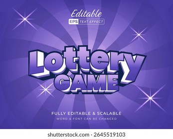 Lottery Game in a stylish 3d text effect, against a dynamic background