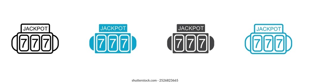 lottery icon isolated vector illustration