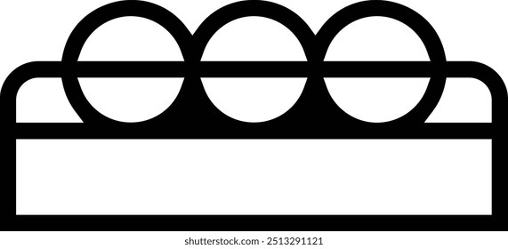 icono de lotería. Diseño de estilo lineal delgado aislado sobre fondo blanco