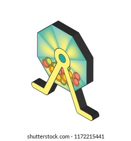 Lottery isometric left top view 3D icon