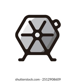 Lottery machine outline icon for graphic design, apps and websites