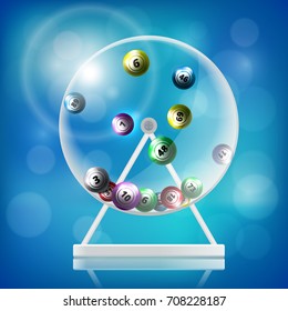 lottery machine vector illustration