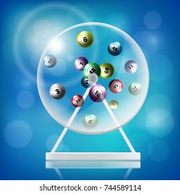 lottery machine vector illustration