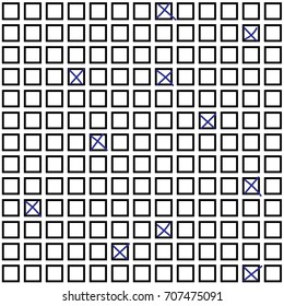 LOTTERY RUBRIC FIELD WITH FILL IN. SEAMLESS VECTOR PATTERN