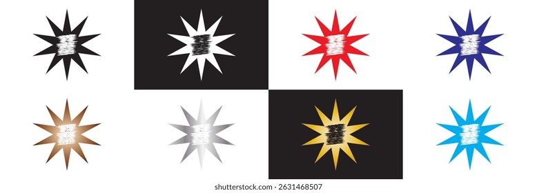 Elementos gráficos de tarjetas de rasca y gana de la lotería. surtido de patrones de marcos desiguales. Vector para Sitios web, interfaces móviles, presentaciones, Anuncio, fondo visual de marca, etc. Ilustración vectorial. 
