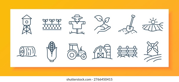 Lottery set icon. Number balls, scratch card, lottery machine, jackpot winner, key prize, calculator payment, celebration badge, ticket stub, lotto grid, cash stack, gift house, millionaire sign