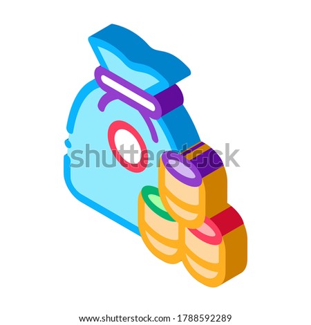 Lotto Icon Vector. Isometric Lotto sign. color isolated symbol illustration