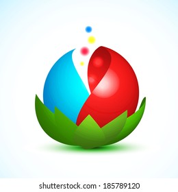 lotus 3d vector icon for your business