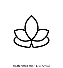 Lotus alternative medicine icon. Simple line, outline vector elements of alternative medicine icons for ui and ux, website or mobile application