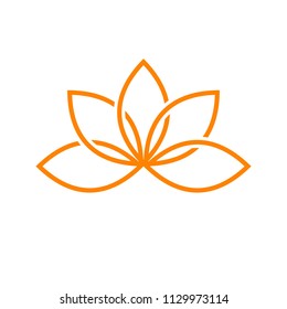 Lotus Artistic Line Symbol Design