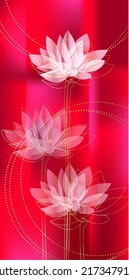 vector de fondo de loto. Colección de papel pintado de Zen con arte de línea de loto dorado. Diseño de banner de yoga, Diseño de cubierta de lujo, invitación, banner, Diseño de embalaje de productos naturales.