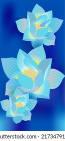 lotus background vector. Zen wallpaper collection with golden lotus line art. Design for yoga banner, Luxury cover design, an invitation, invite, banner, Natural product packaging design.