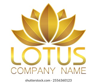 lotus balance harmony logo creative and original for your business or company logotype vector illustration isolated on white background