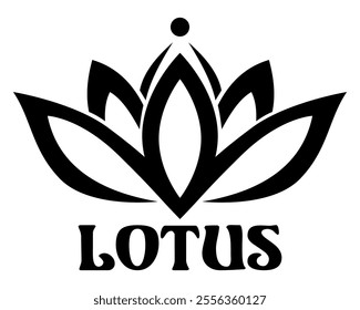 lotus balance harmony logo creative and original for your business or company logotype vector illustration isolated on white background