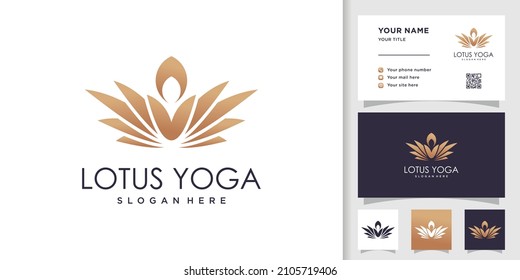 Lotus beauty logo design template Premium Vector