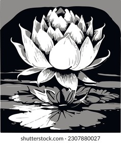 Lotus Black and White Lotos