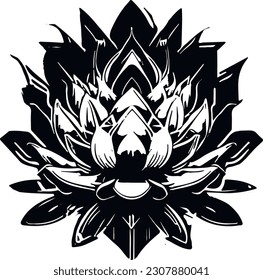 Lotus Black and White Lotos