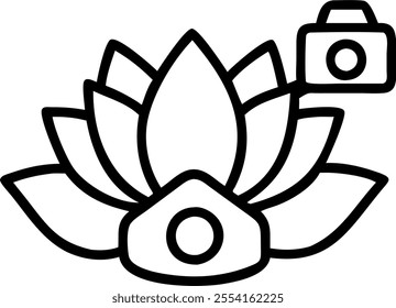 Lotus and Blessed Sharad Purnima text isolated on white background concept as Camera movement Pan across the lotus with Blessed Sharad Purnima text. Scene Isolated white background