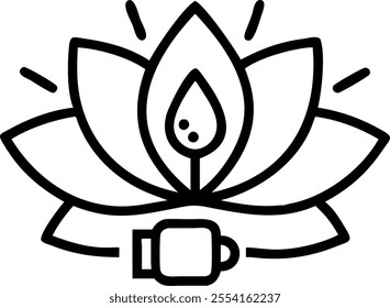 Lotus and Blessed Sharad Purnima text isolated on white background concept as Camera movement Pan across the lotus with Blessed Sharad Purnima text. Scene Isolated white background