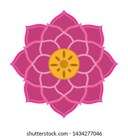 lotus blossom flowers nelumbo nucifera gaertn icon cartoon vector illustration graphic design