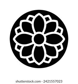 Lotus, Buddhism Flat Icon Logo Illustration. Household Icon-set. Suitable For Web Design, Logo, App.