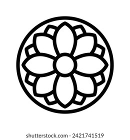 Lotus, Buddhism Flat Icon Logo Illustration. Buddhism Icon-set. Suitable For Web Design, Logo, App.