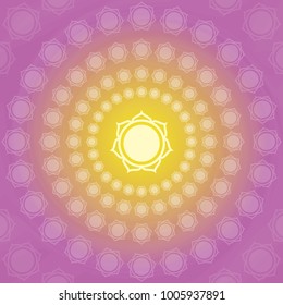Lotus Buddhism symbol pattern background vector