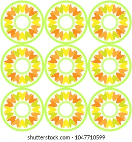 lotus and circle patterns