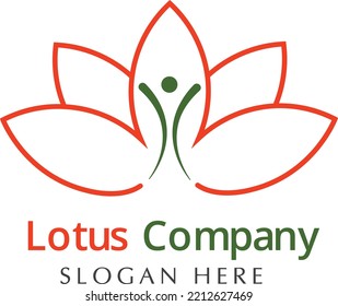 Lotus company logo vector work isolated