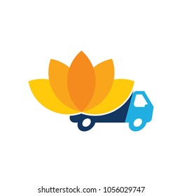 Lotus Delivery Logo Icon Design