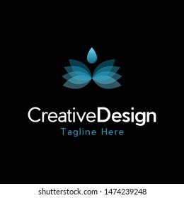 Lotus Drop Oil Creative Logo Design