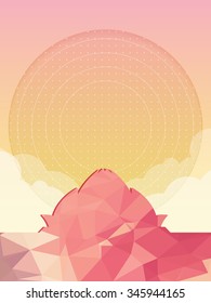 Lotus, Famous world landmark, vector illustration