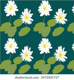 Lotus fFlower pattern original esign and digital drawing. Can be used in web, wallpaper, ceramic and fabric designs.