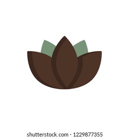 lotus flat icon vector. flat style design