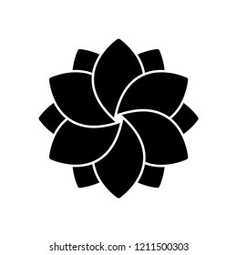 lotus - floral icon vector