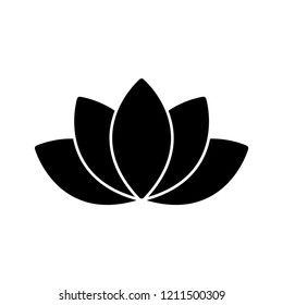 lotus - floral icon vector