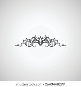 Lotus floral web elements design flat vector design