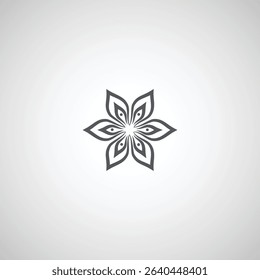 Lotus floral web elements design flat vector design
