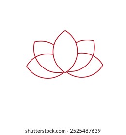 lotus flower abstract vector figure