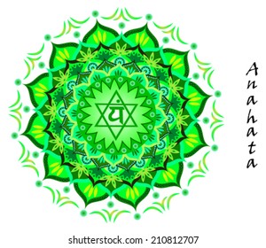 Lotus flower of Anahata chakra