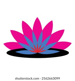 Lotus flower Art  Full  Illustration