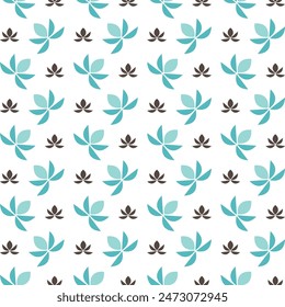 Lotus Flower Athletic Trendy Mehrfarben Wiederholen Muster Vektorillustration Hintergrund Design