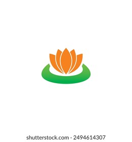 Lotus flower beauty logo design