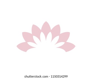 Lotus flower beauty logo and symbol vector