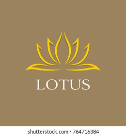 lotus flower beauty vector logo