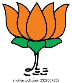 Lotus Flower |BJP |Bharatiya Janata Party Symbol |  svg