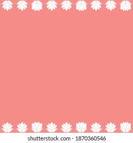 Lotus flower border pattern. Seamless pattern. Great for Spring or Summer fabric, scrap booking, gift wrap, wallpaper, tile, product design projects. Surface pattern design - Vector