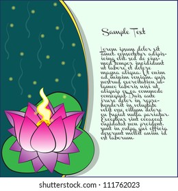lotus flower card