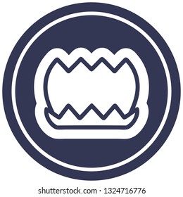 lotus flower circular icon symbol